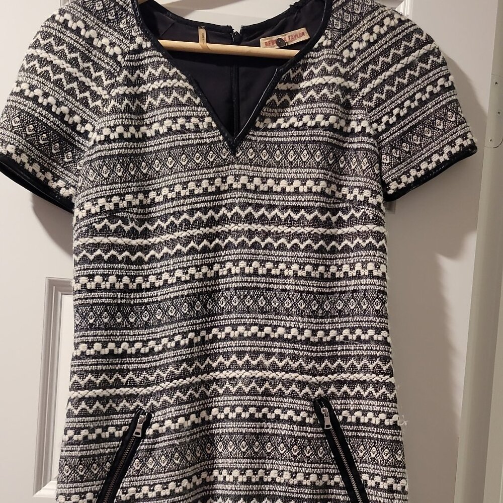 Tweed elegant dress for work or holiday party